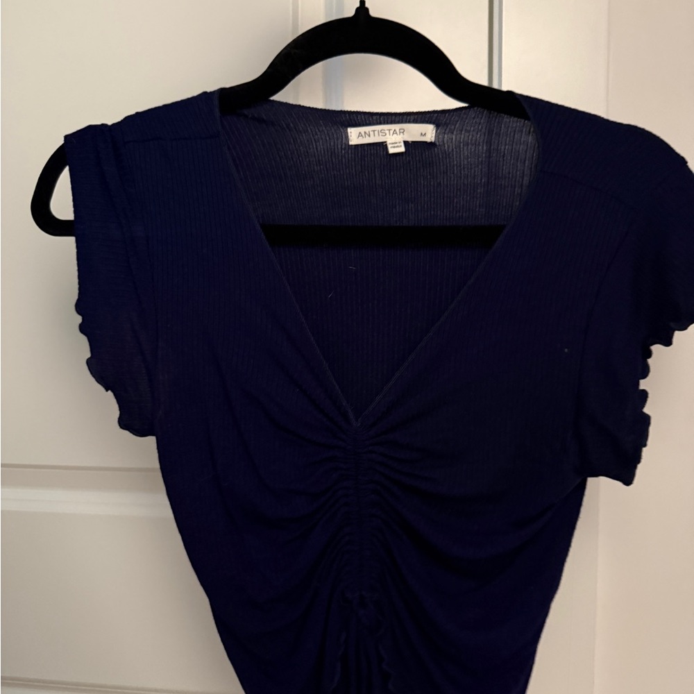 Antistar Elegant Navy Top for Women